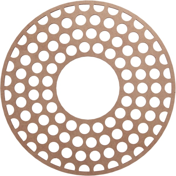 Ekena Millwork Fink Wood Fretwork Pierced Ceiling Medallion, Wood (Paint Grade), 18"OD x 6 1/2"ID x 3/8"T CMWP18X18X0375FFMF - main